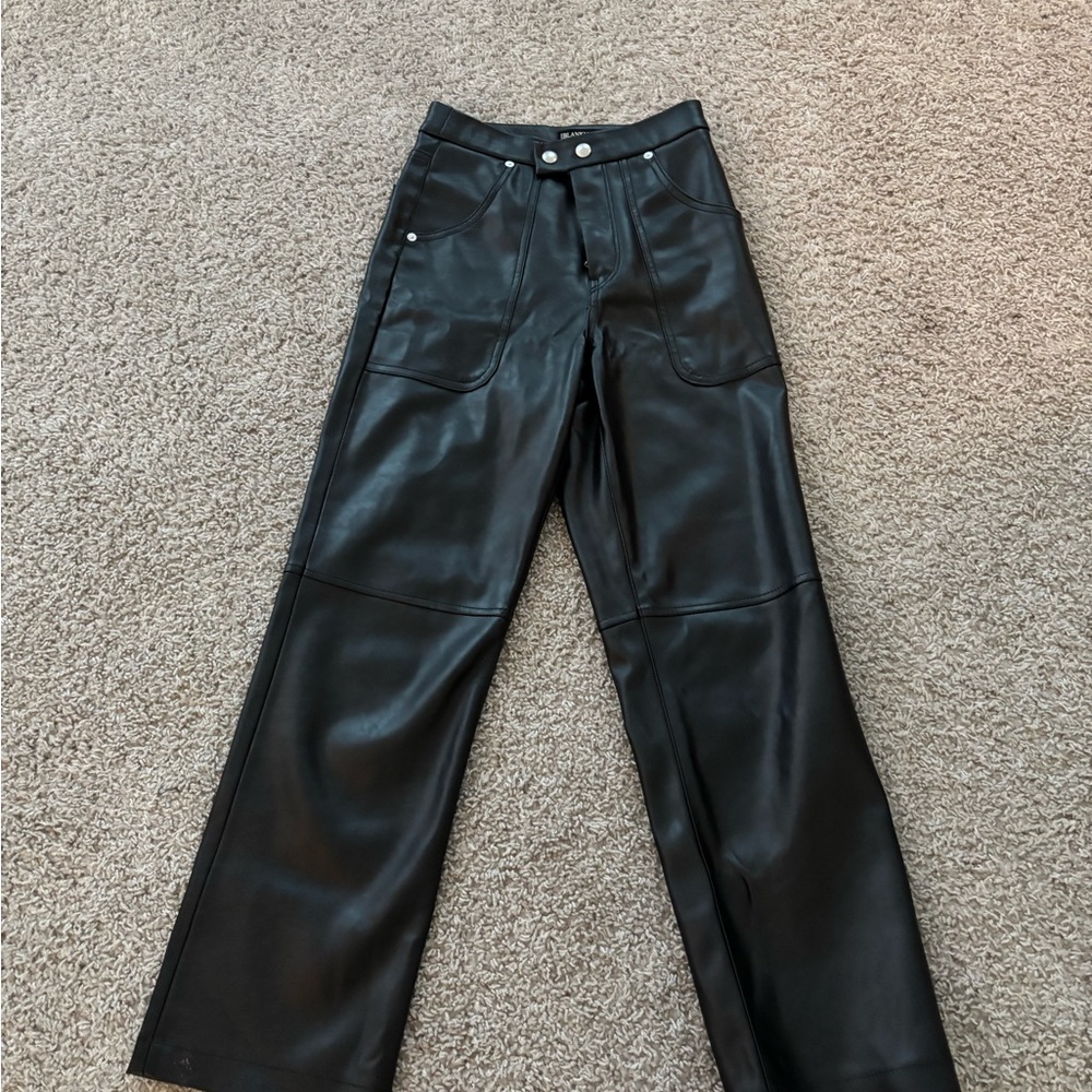 BLANK NYC Black Faux Leather Pants Blank NYC